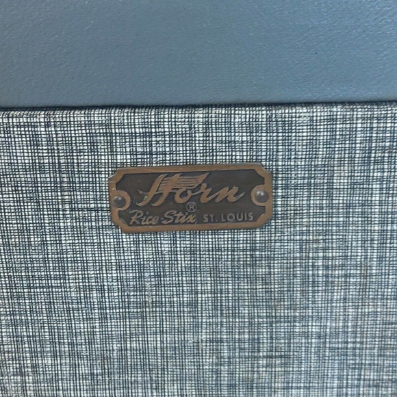 Vintage HORN Rice Stix St Louis Train Case No Key HTF luggage carry on lined - Picture 2 of 12